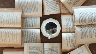 books and coffee